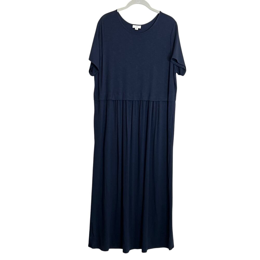 J. Jill Navy Maxi Tee Dress